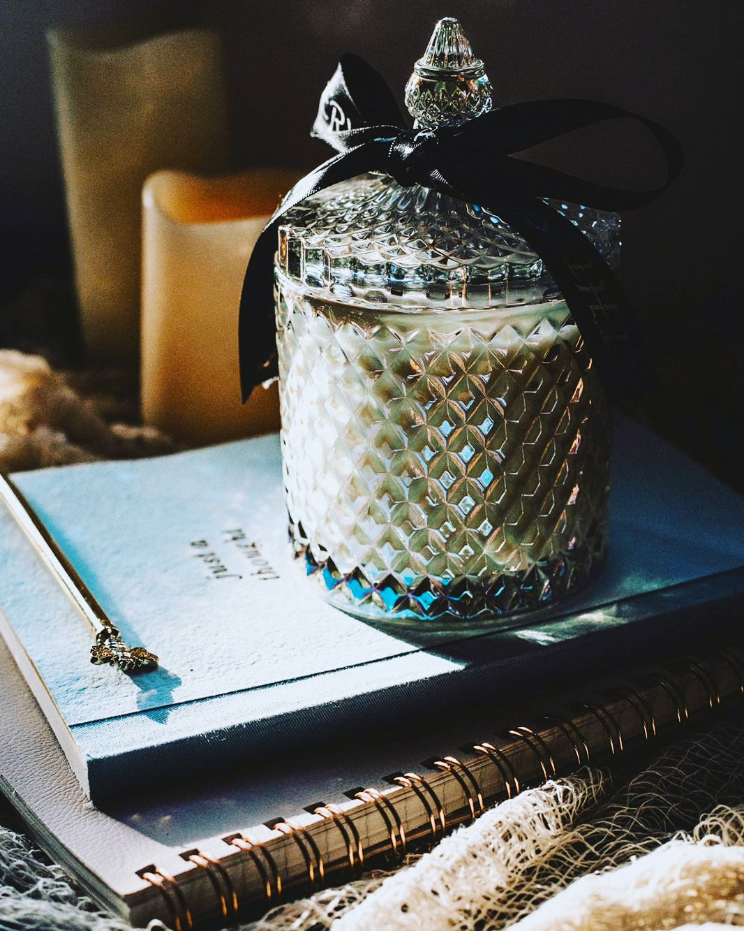 Large Diamond Geo Candle